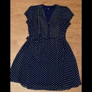 EUC like new MSK size 16 vintage navy blue dress